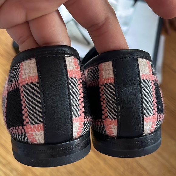 Gucci Jordaan Horsebit Multi Color Plaid Check Tweed Loafers Flats 34 - Picture 12 of 16